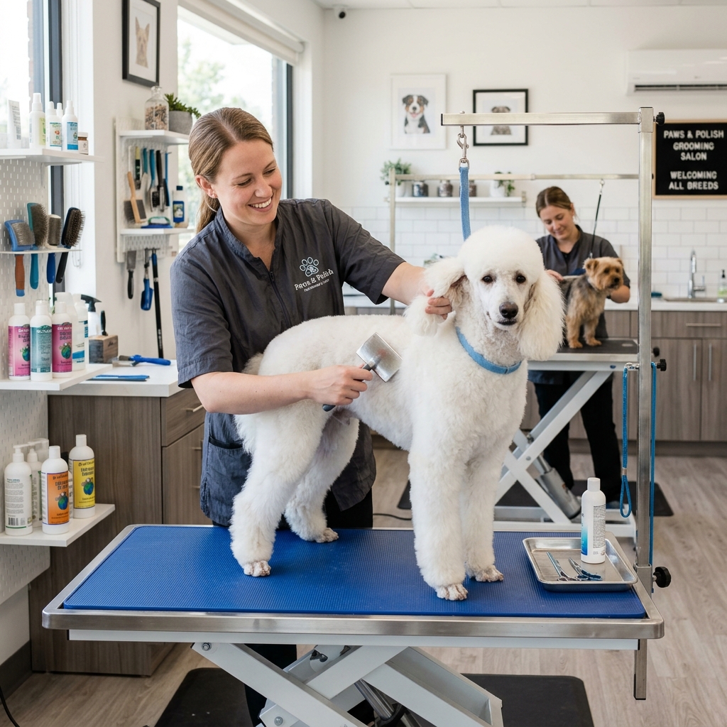 Professional pet grooming service