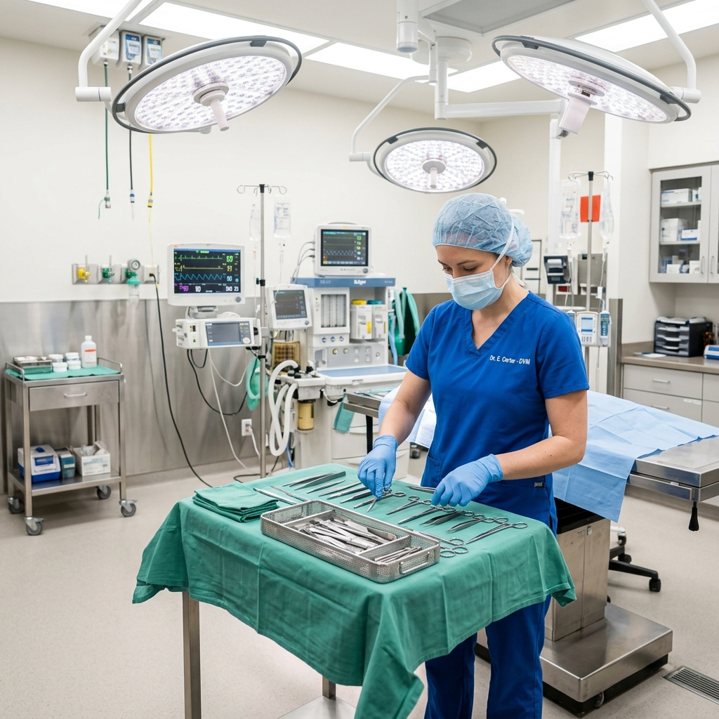 Veterinary surgical suite